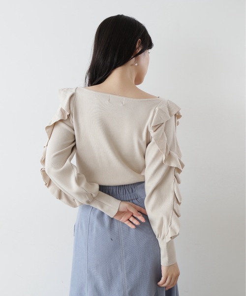 「JILL by JILL STUART」 長袖ニット FREE グリーン レディース_画像8