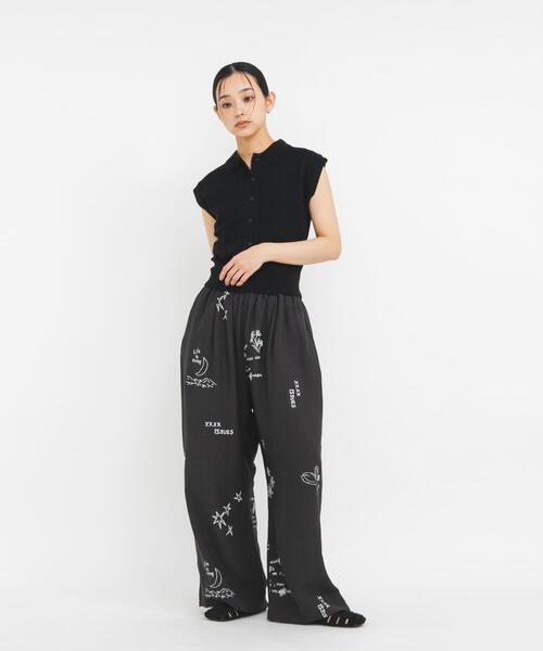 ニット セーター スリーブレスニットシャツ レディースの画像