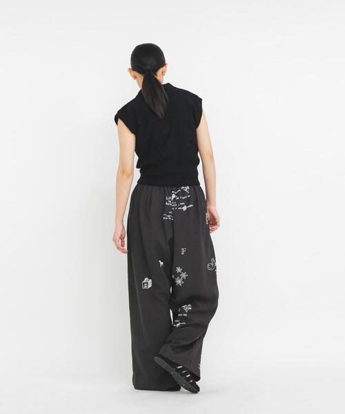 ニット セーター スリーブレスニットシャツ レディースの画像