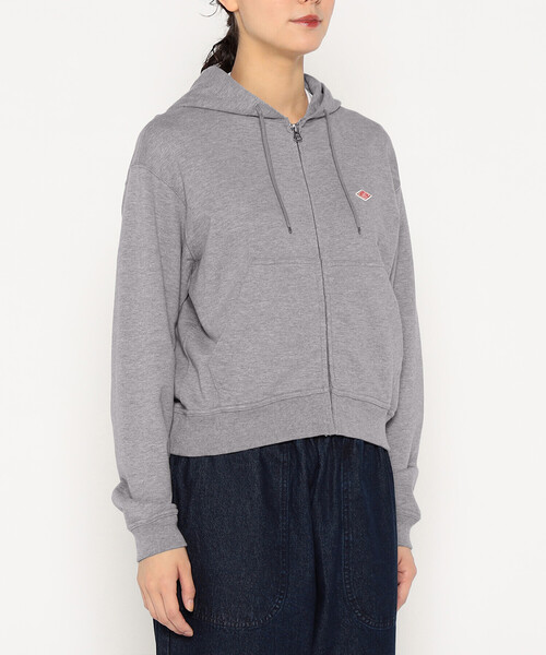 【美品】DANTON ダントン ジップアップパーカー グレー サイズ36 Danton（ダントン） ジップアップパーカー 36 チャコール レディース
