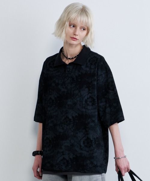 HMWR出品 AIVER（アイバー） ポロシャツ オパール加工シアー天竺ポロ メンズ