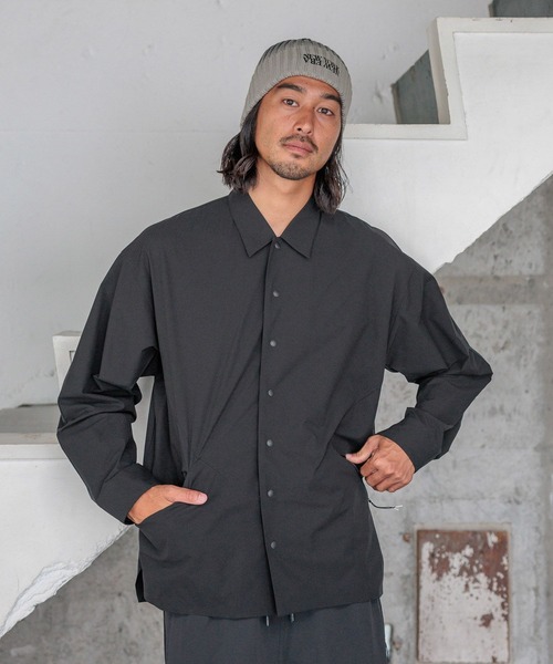 「HEREIAM」 長袖シャツ MEDIUM ブラック メンズ_画像5