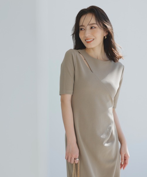 「anuans」 長袖衣装 MEDIUM ベージュ レディース