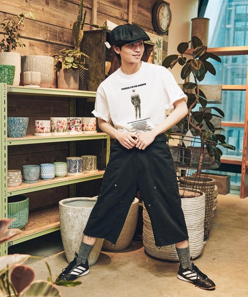 UNBIND パンツ　& キャップ niko and…（ニコアンド） パンツ クロップドパンツ メンズ : ZOZOTOWN