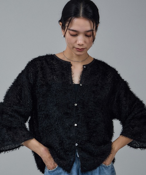「SALON adam et rope'」 長袖ブラウス FREE ブラック レディース_画像9