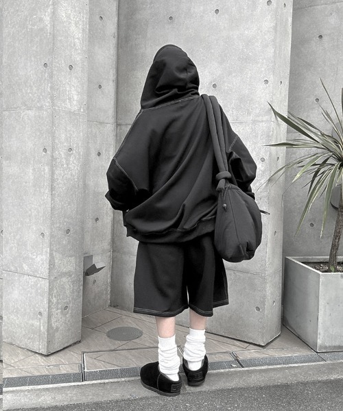 YACA（ヤーカ） パーカー Out Stitch Over Zip Parka/アウトステッチ