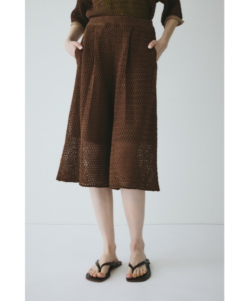 ハーフパンツ パンツ 短パン Mesh knit half pants / メッシュニットパンツ レディース
