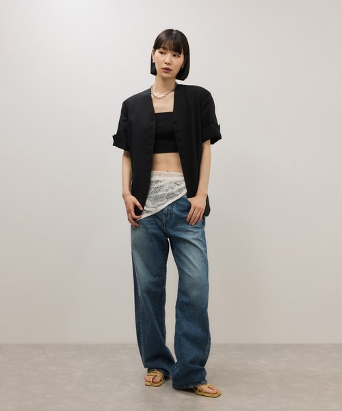 ADAM ET ROPE'（アダムエロペ） スカーフ バンダナ メッシュニット