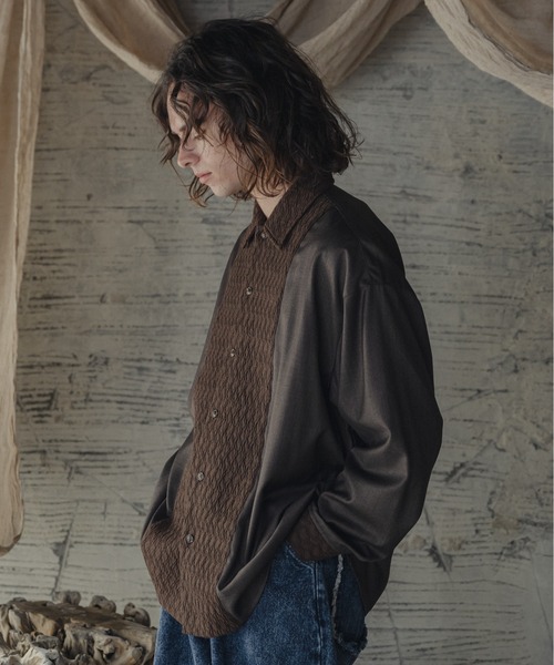 「Casper John」 長袖シャツ MEDIUM ブラック メンズ_画像5