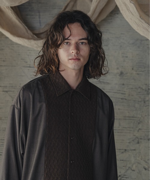 「Casper John」 長袖シャツ MEDIUM ブラック メンズ_画像6
