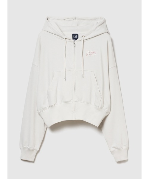 GAP（ギャップ） ジップアップパーカー M ホワイト レディース