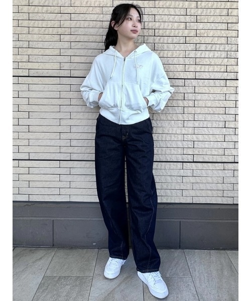 GAP ホワイト ジップアップパーカー GAP（ギャップ） ジップアップパーカー M ホワイト レディース