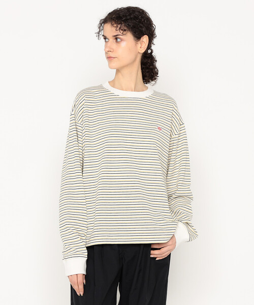 「DANTON」 長袖カットソー X-SMALL イエロー系その他 レディース | Danton