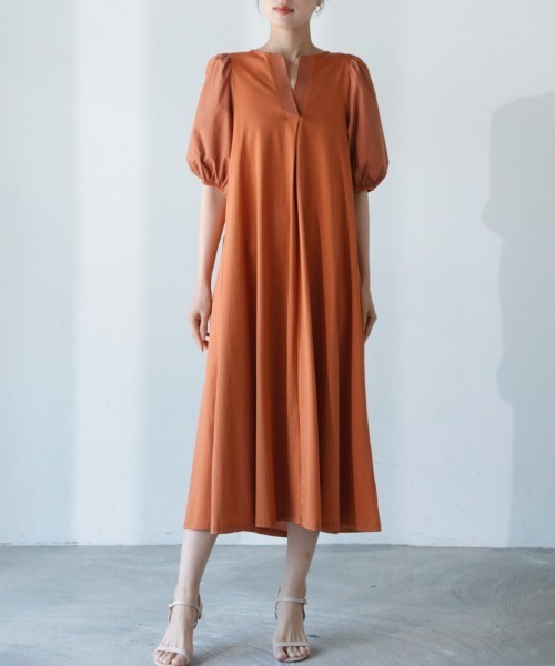 「M.deux」 半袖ワンピース MEDIUM ブラック レディース_画像3