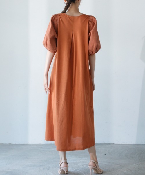 「M.deux」 半袖ワンピース MEDIUM ブラック レディース_画像5