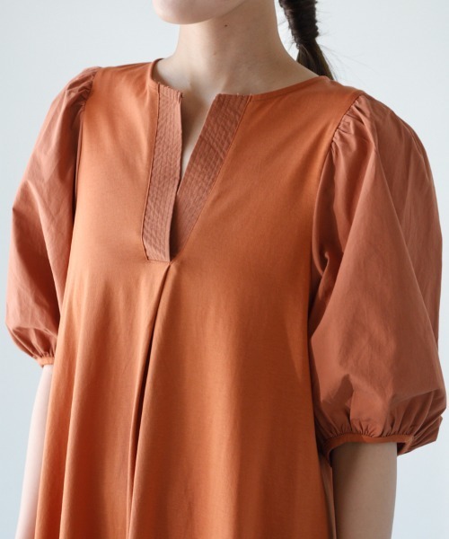 「M.deux」 半袖ワンピース MEDIUM ブラック レディース_画像6
