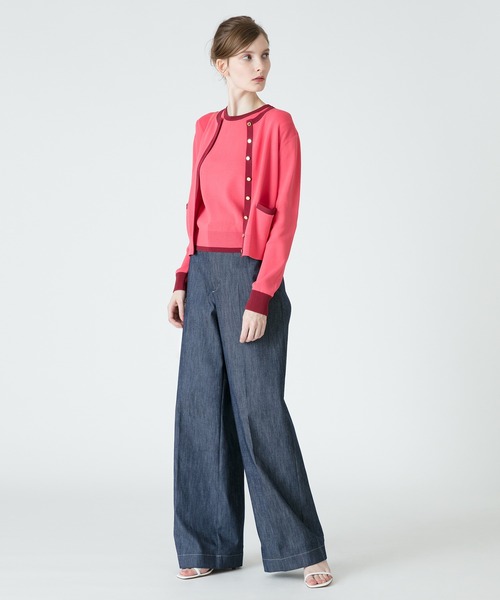 「LOULOU WILLOUGHBY」 ノースリーブニット 2 オフホワイト レディース_画像2