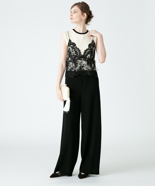 「LOULOU WILLOUGHBY」 ノースリーブニット 2 オフホワイト レディース_画像4