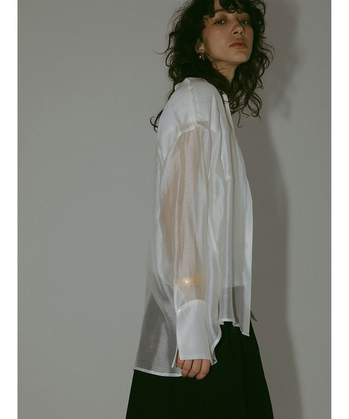 「HER.」 長袖ブラウス フリー ブラウン レディース_画像8