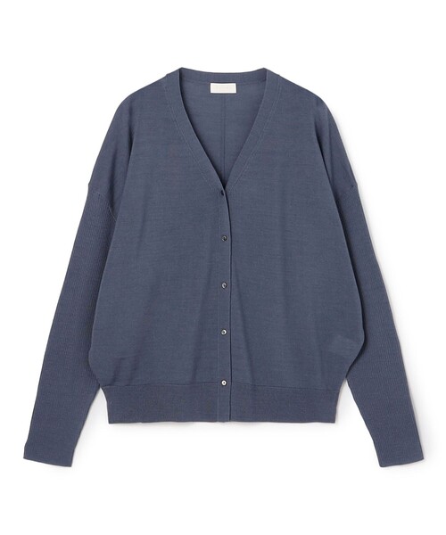 Ballsey（ボールジィ） カーディガン シルケットウール Vネック