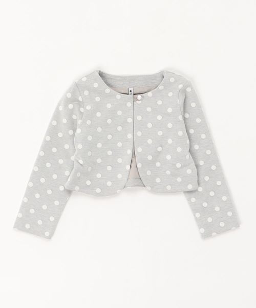 ノーカラージャケット アウター 「100-140」インレイドットチュールボレロ キッズ 子供服 女の子 | maarook | 03
