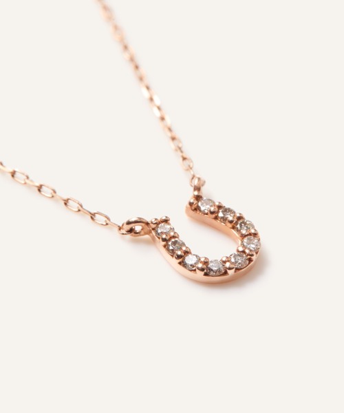 VA ヴァンドーム青山　K10 ホースシュー ダイヤモンド　ネックレス va vendome aoyama ネックレス K10イエローゴールド 馬蹄 ダイヤモンド