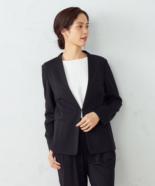 【R】美品【COMME CA ISM】レディーススーツ上下 M COMME CA ISM スーツ 「セットアップ対応」 テーラード