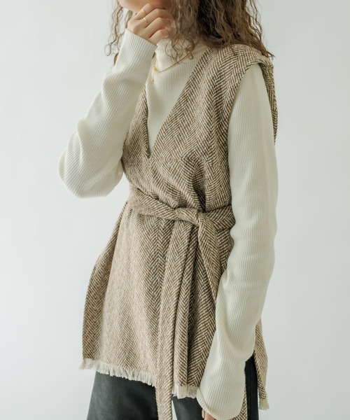 mystic（ミスティック） ワンピース フリンジベストワンピースSET