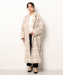 STYLEBLOCK コート チェスターコート ウール混先染めチェック
