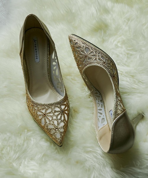 niana（ニアナ） パンプス 花柄パンチングカットパンプス : ZOZOTOWN