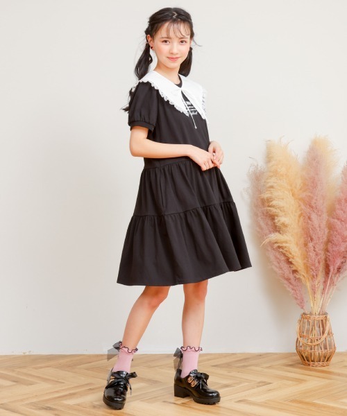 PINKHUNT(ピンクハント) ワンピース レ-ス襟付きティアード PINKHUNT(ピンクハント) ワンピース レ-ス襟付きティアード