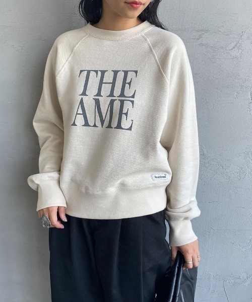 【完売品】アメリカーナ×ジーンズファクトリー別注 「THE AME」スウェット AMERICANA（アメリカーナ） スウェット 【Gina 2022-23Winter掲載