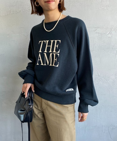 【完売品】アメリカーナ×ジーンズファクトリー別注 「THE AME」スウェット AMERICANA（アメリカーナ） スウェット 【Gina 2022-23Winter掲載