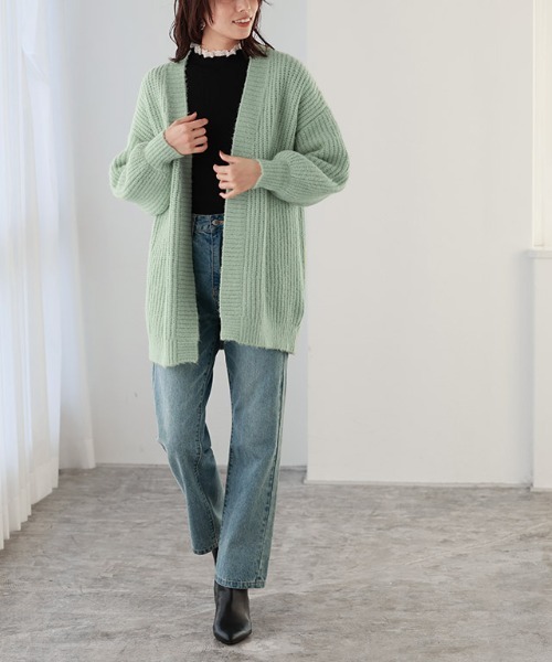 Pierrot（ピエロ） カーディガン ローゲージニットカーディガン