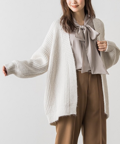 Pierrot（ピエロ） カーディガン ローゲージニットカーディガン