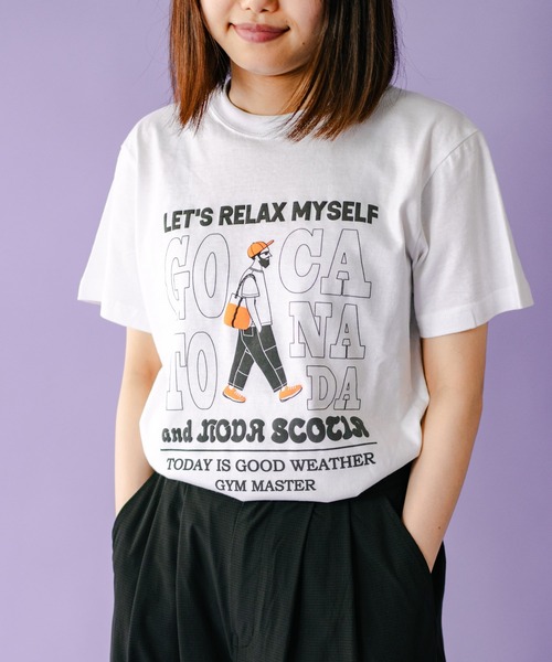 リラクゼーショングッズ t gym master tシャツ 5.6oz RELAX MYSELF TEE メンズ レディース