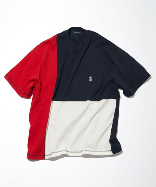 tシャツ Tシャツ メンズ NAUTICA/ノーティカ Color Block S/S Pocket Tee/カラーブロック ショートスリーブ ポケッ｜zozo