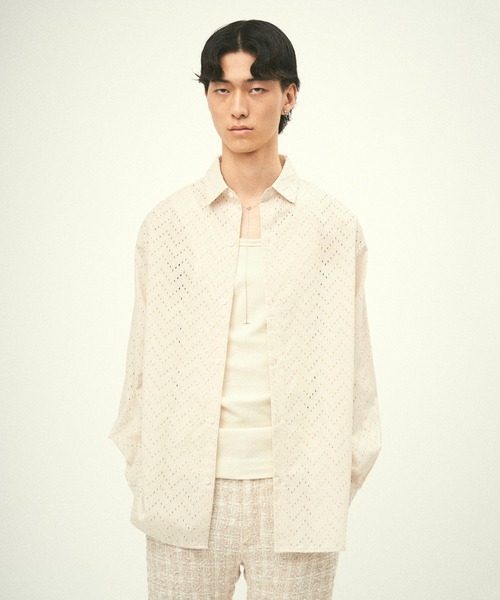JUHA シャツ LAWN LACE SHIRT メンズ レディース : ZOZOTOWN