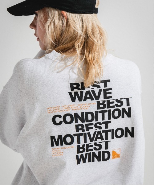 OFFSHORE（オフショア） トレーナー スウェット SURFWORD C.N.SWEAT