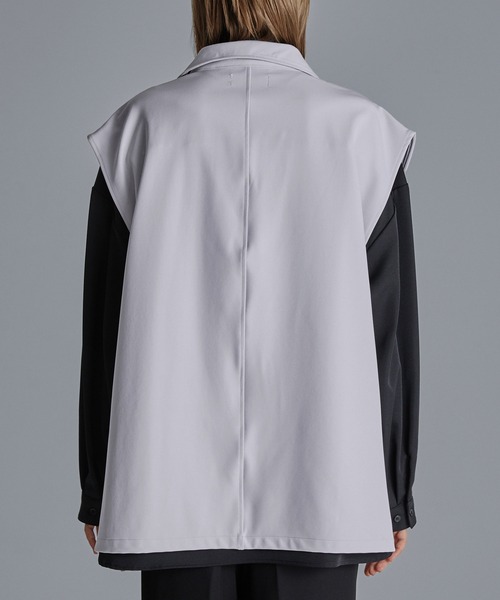 ベスト ジレ ドレープモード チェーントレンチジレベスト「セットアップ対応」 メンズ レディース | Loose | 17