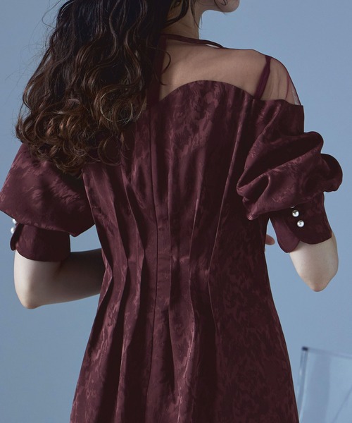 etoll.（エトル） ドレス ミアンダリングウエストタックフレアドレス