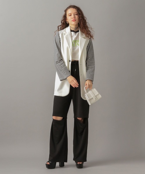 パンツ ykk21 FOREVER21 スラックス パンツ 「2024FW」2WAYルーズスラックス