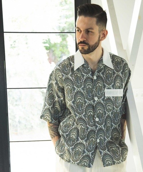 MR.OLIVE シャツ MR.OLIVE/ミスターオリーブ PAISLEY LINEN