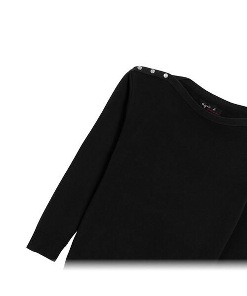 ニット セーター J155 TS コットンニットカットソー レディース agnes b. ニット セーター J155 TS コットンニットカットソー