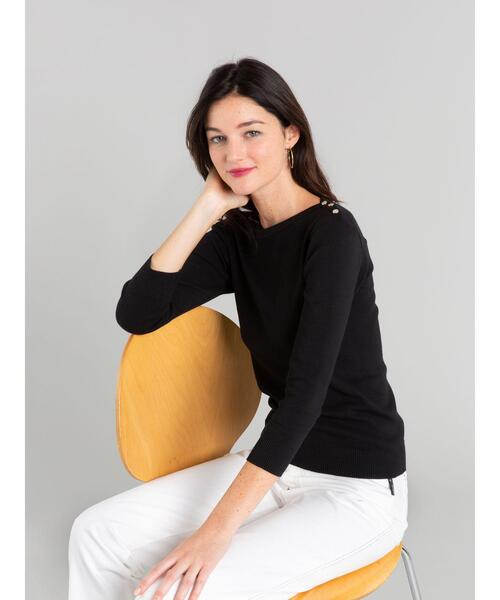 ニット セーター J155 TS コットンニットカットソー レディース agnes b. ニット セーター J155 TS コットンニットカットソー