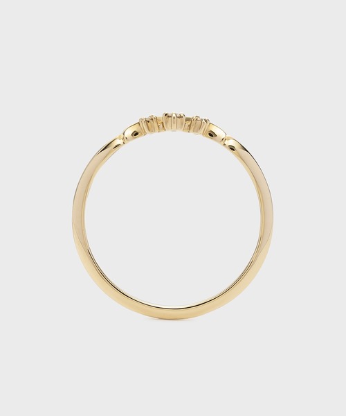 指輪 リング 「Pocket Ring」K10ダイヤモンドリング レディースの画像