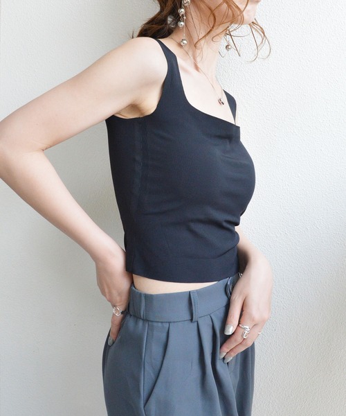 styiro タンクトップ ノースリーブ 楽してキレイな大人の