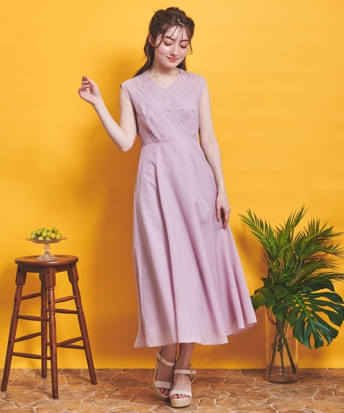 Noela」 ノースリーブワンピース M ラベンダー レディース : 84587564 