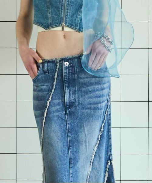 MAISON SPECIAL（メゾンスペシャル） デニムスカート Cellulose Denim