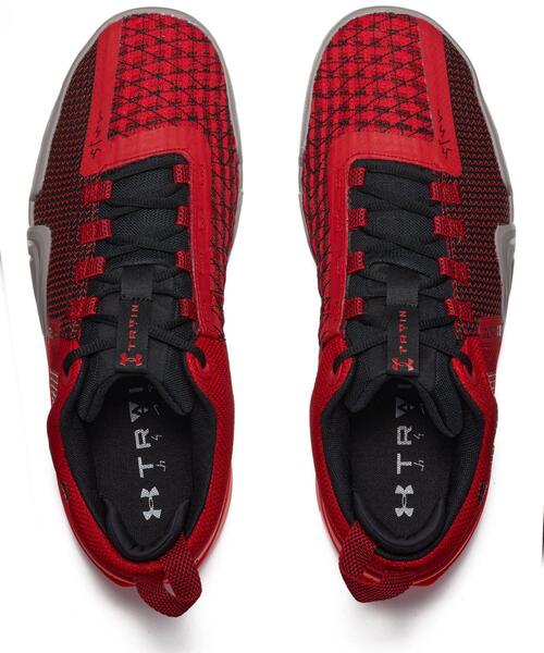 UNDER ARMOUR メンズスニーカー（色：レッド系）｜シューズ